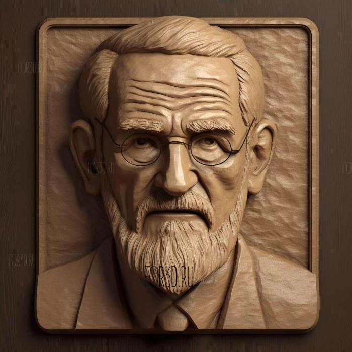 Sigmund Freud 4 3d stl модель для ЧПУ